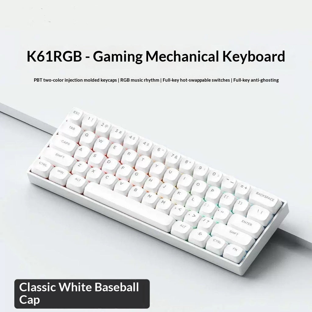 k61-white-with-red-switches