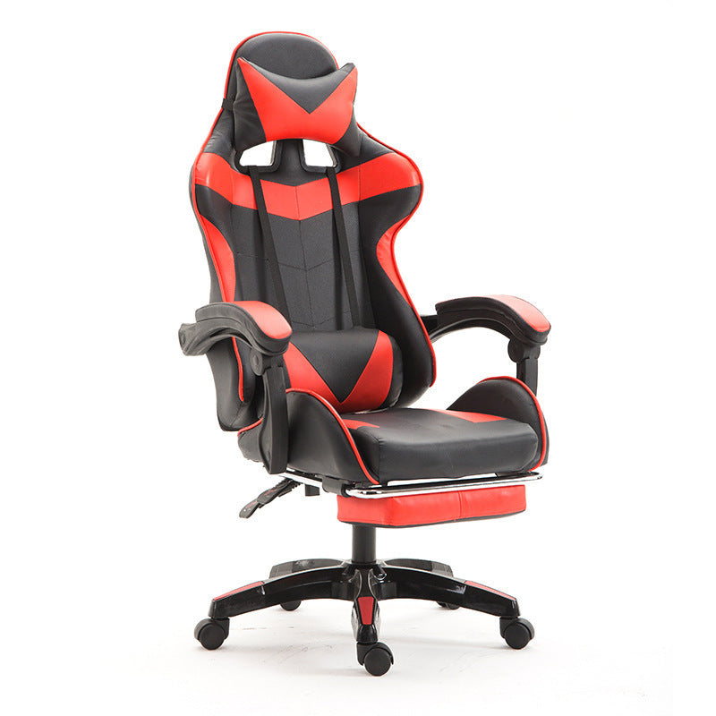 red-with-footrest